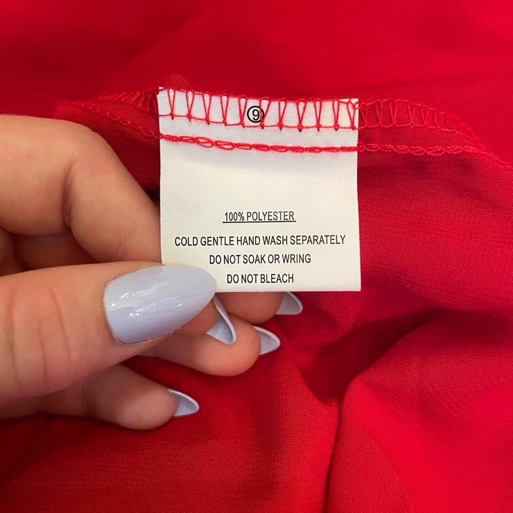 New with tags Hello Molly Red Dress Size Medium - Picture 7 of 9